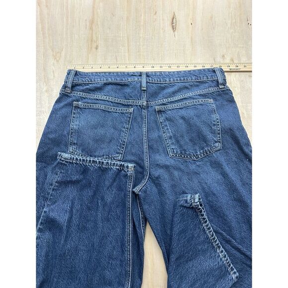 MNG Balloon Fit Jeans Sz 12 Loose Fit Standard Length EUR 44 Medium Wash Pants - Picture 5 of 6